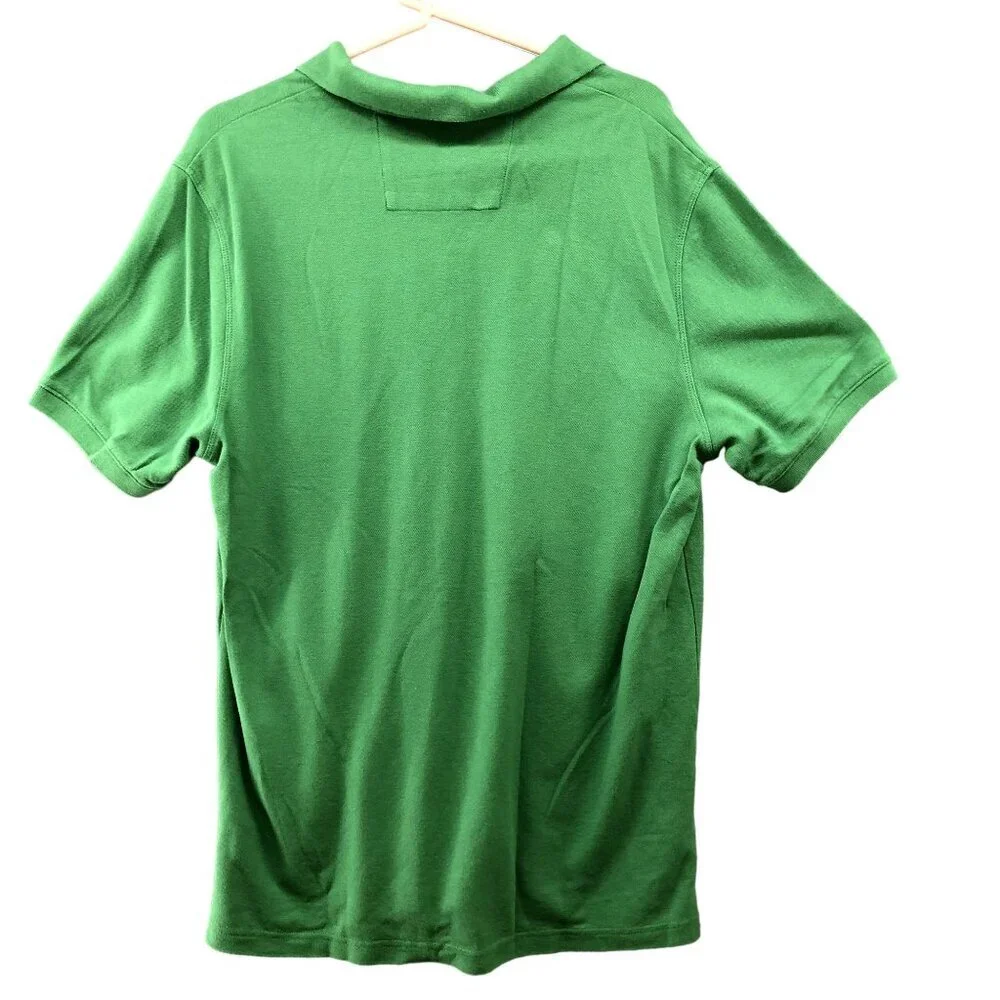 Banana Republic‎ Polo Shirt Mens Large L Short Sleeve Green Cotton